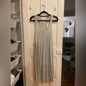 Gray racerback midi dress